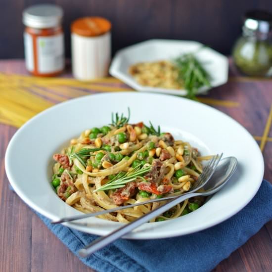 Mushroom "Pesto" Linguine - Recipe photo by TopFoodFacts