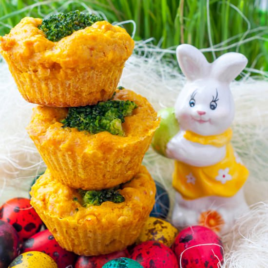 Easter 2018! Muffins from broccoli! - Recipe photo by lesyasha