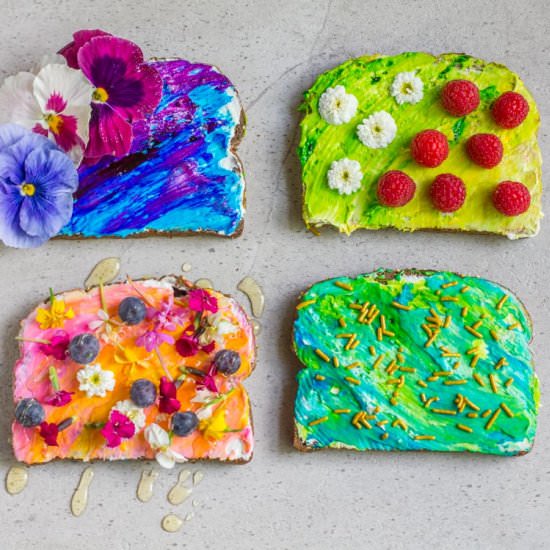 How to Make Unicorn Toast - Recipe photo by awayfromthebox