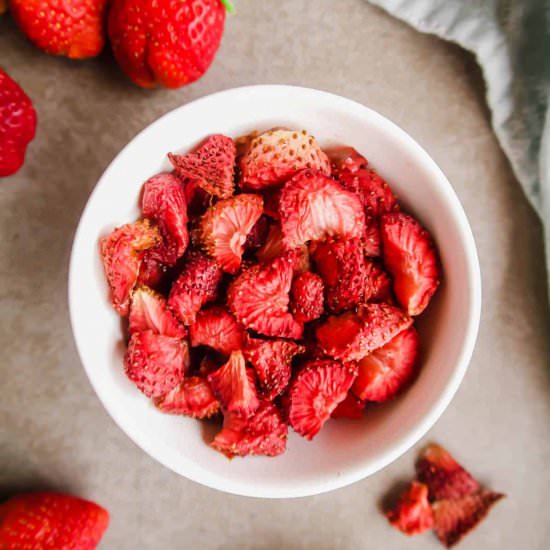 Oven-Dried Strawberries (Paleo, GF) - Recipe photo by perchancetocook.com