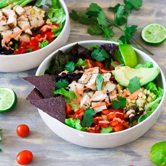 Southwest Chicken Salad - Recipe photo by Girl Heart Food