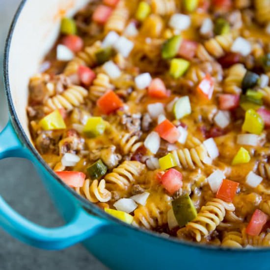 One Pot Cheeseburger Casserole - Recipe photo by culinaryhill