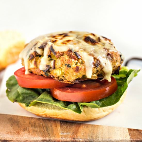 Rarebit Glamorgan burgers - Recipe photo by Becca @ Easy Cheesy Vegetarian