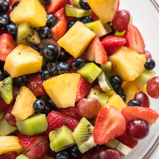 Honey Lime Fruit Salad - Recipe photo by loveyourbodywell
