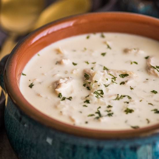 Keto Chicken Soup for Two - Recipe photo by BakingMischief