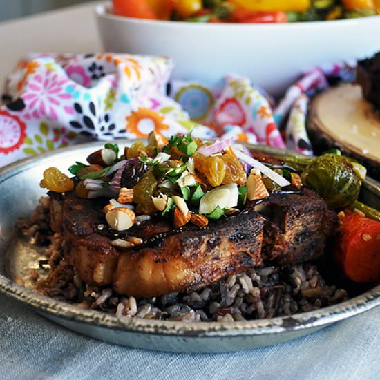 Cider Braised Pork Chops - Recipe photo by A Little and A Lot