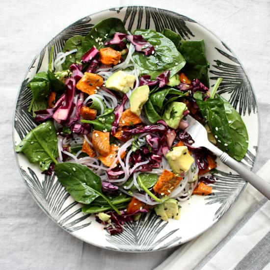 SESAME GINGER VERMICELLI BOWL - Recipe photo by Monday Sunday Kitchen