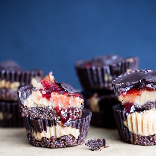 Peanut Butter And Jelly Cups - Recipe photo by Chew This Up