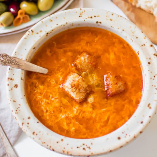 Healthy Spanish Garlic Soup - Recipe photo by AbrasKitchen