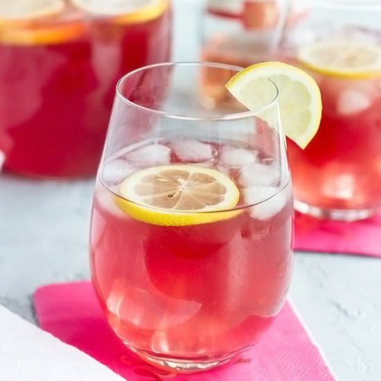 Hibiscus Lemonade Sangria - Recipe photo by Cooks With Cocktails