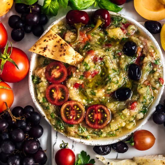 Roasted Red Pepper Babaganoush - Recipe photo by giverecipe