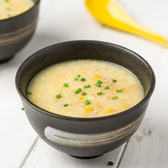 Chinese Egg Drop Corn Soup - Recipe photo by Charlene Chan