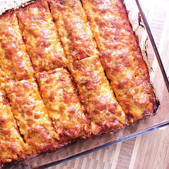 Spinach Feta and Chicken Cannelloni - Recipe photo by mamabearscookbook