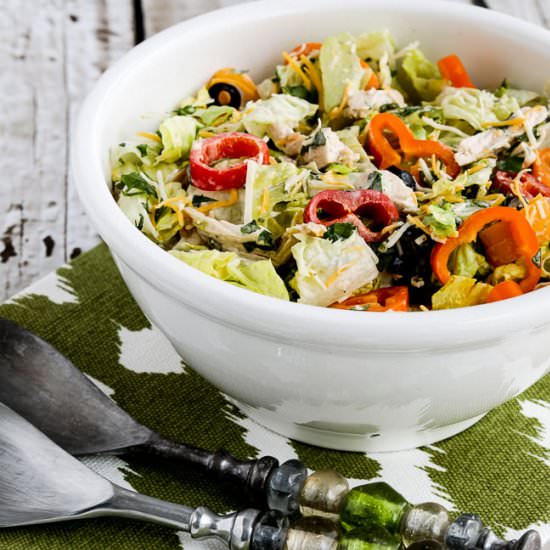 Southwest Chicken Salad - Recipe photo by kalynskitchen