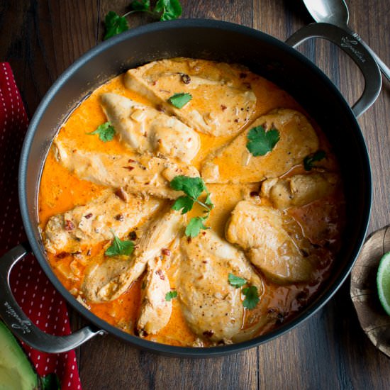 Creamy Chipotle Chicken Skillet - Recipe photo by Healthy World Cuisine