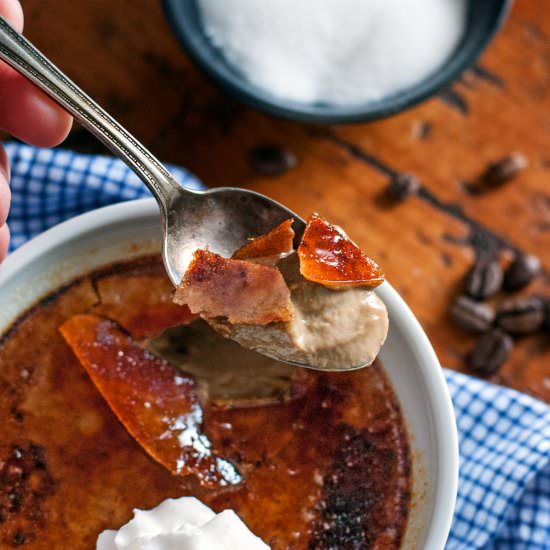 Mocha Creme Brulee - Recipe photo by cookiesforengland