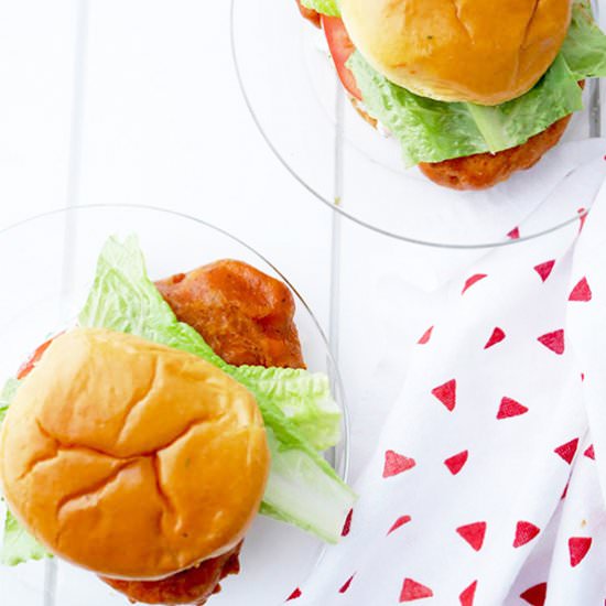 Spicy Fried Cauliflower Sandwiches - Recipe photo by almostlikemoms