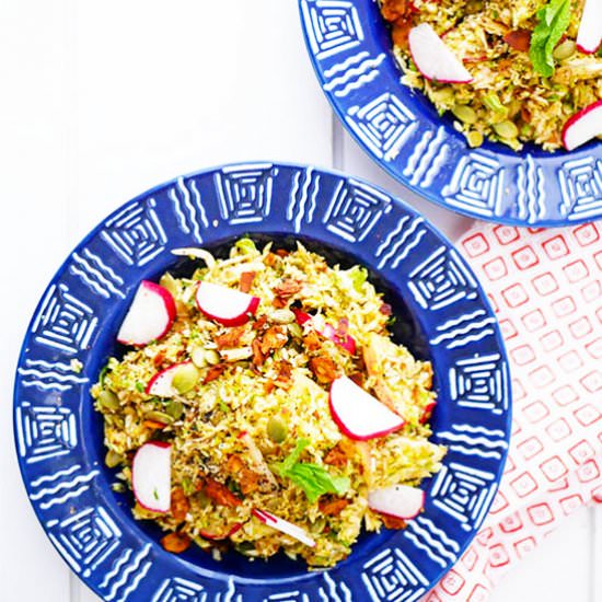 Shredded Brussels Sprouts Salad - Recipe photo by almostlikemoms