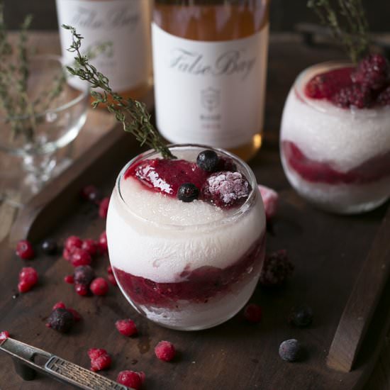 Rosé, Berry and Thyme Slush - Recipe photo by Aninas Recipes