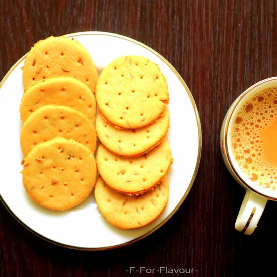 Wheat Jeera Biscuits - Recipe photo by F For Flavour