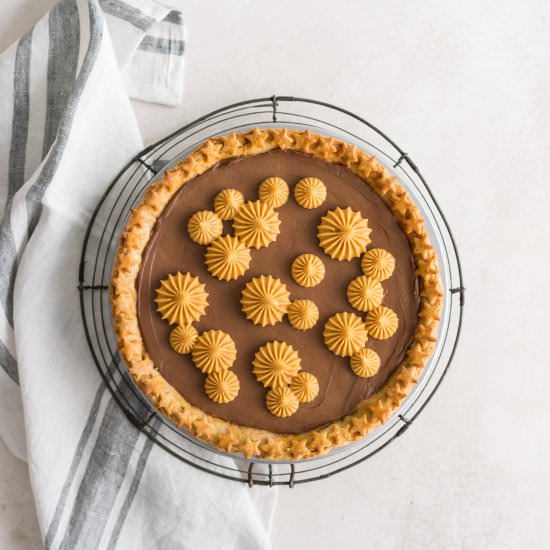 Chocolate Peanut Butter Pie - Recipe photo by cloudykitchen