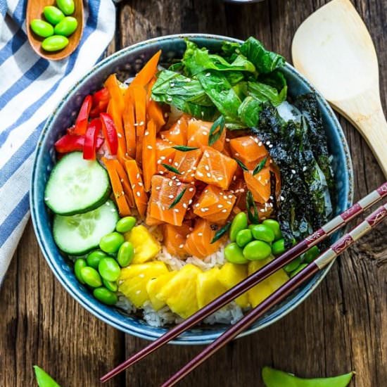 Salmon Poke Bowl - Recipe photo by LifemadeSweeter