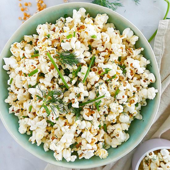 Spring Herb Popcorn - Recipe photo by its_a_vegworld_afterall