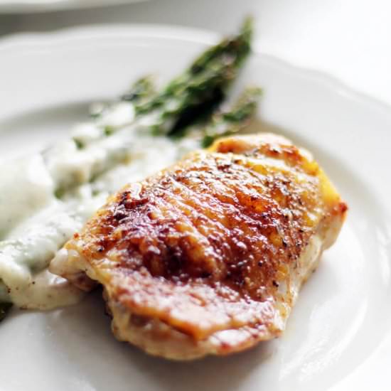 Cajun Butter Baked Chicken Thighs - Recipe photo by Buy This Cook That