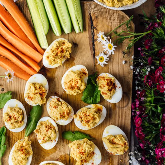Hummus Deviled Eggs - Recipe photo by giverecipe
