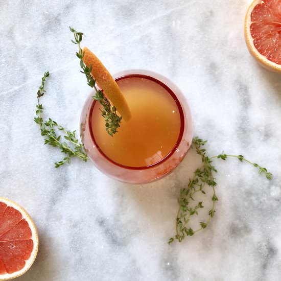 Grapefruit Brulee Mocktail - Recipe photo by thirstyradish