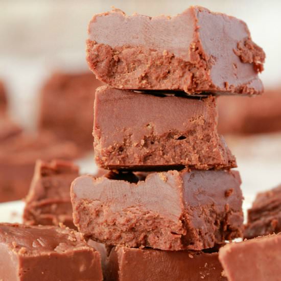 Super Easy Dairy-Free Fudge - Recipe photo by lovingitvegan