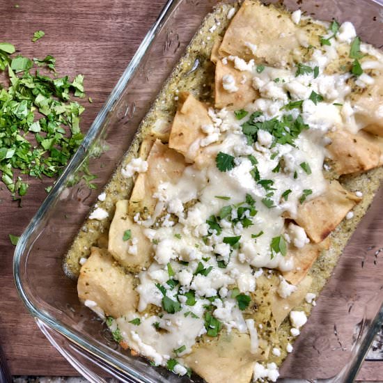 Salsa Verde Chicken Enchiladas - Recipe photo by AlyRomero