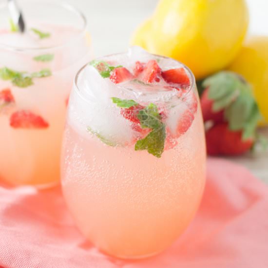 Strawberry Mint Lemonade Recipe - Recipe photo by crunchyfrugalista