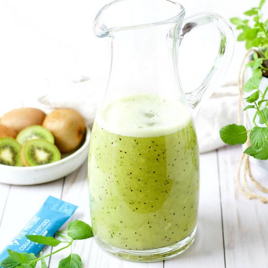 Kiwi Collagen Agua Fresca - Recipe photo by Garden in the kitchen
