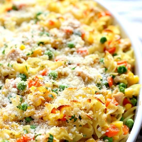 Healthy Tuna Noodle Casserole - Recipe photo by Garden in the kitchen