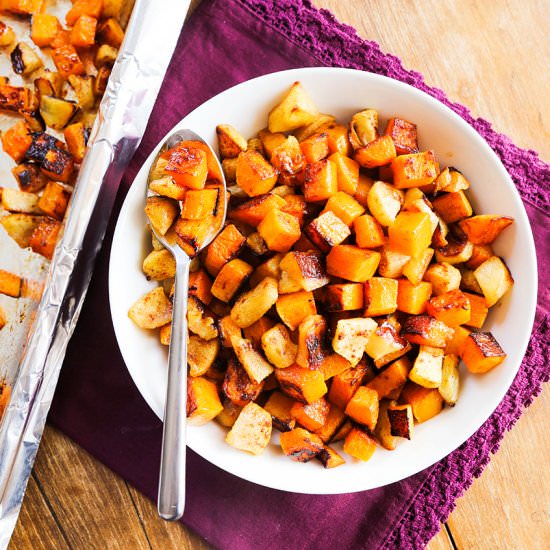 Roasted Butternut Squash & Apples - Recipe photo by pipandebby