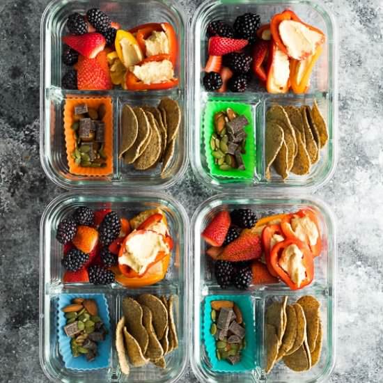 No Cook Vegan Bento Snack Box - Recipe photo by sweetpeasandsaffron