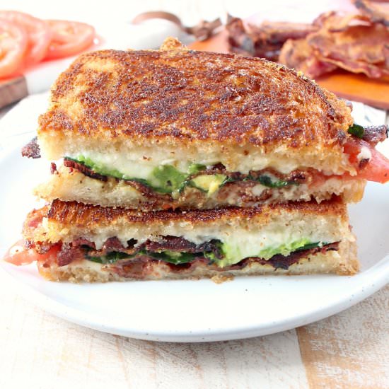 Bacon Tomato Avocado Grilled Cheese - Recipe photo by Whitney Bond
