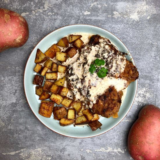 Nate's Country Fried Steak & Fries - Recipe photo by NatesFood
