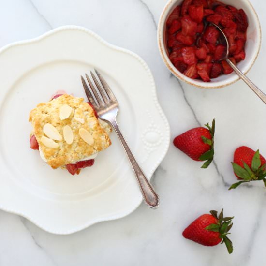 Almond Shortcakes - Recipe photo by FromScratchFast