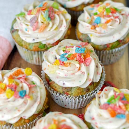 Fruity Cereal Funfetti Cupcakes - Recipe photo by Thesweetandsourbaker