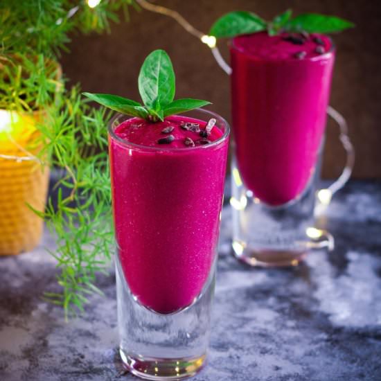 Mulberry Mango Beet Smoothie - Recipe photo by Tashasartisanfoods