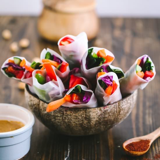 Rockin' Vegan Spring Rolls - Recipe photo by VeganVigilante