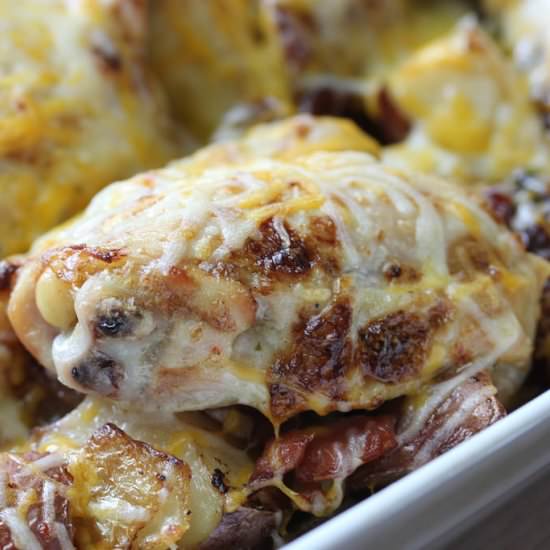 Bacon Cheddar Chicken Thighs - Recipe photo by cullys kitchen