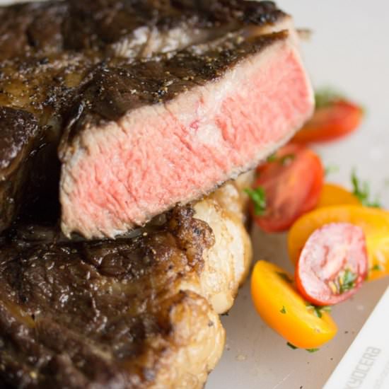 Sous Vide Cooking for Steaks - Recipe photo by PearTreeKitchen