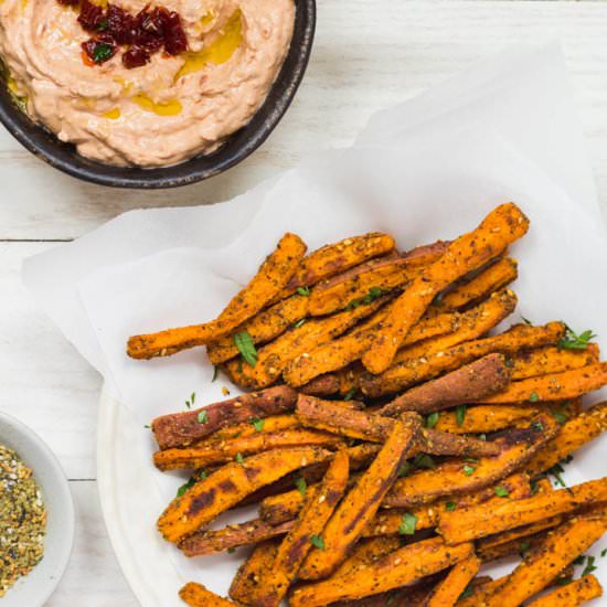 Za'atar Sweet Potato Fries and Dip - Recipe photo by Danilicious