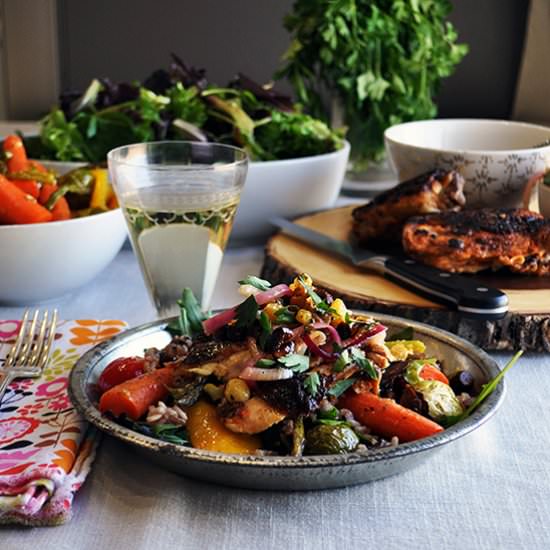 Chili Glazed Chicken Salad - Recipe photo by A Little and A Lot