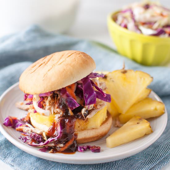 Instant Pot Pulled Pork Sandwich - Recipe photo by Nourish Nutrition Co