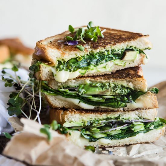 Green Goddess Grilled Cheese - Recipe photo by themodernproper