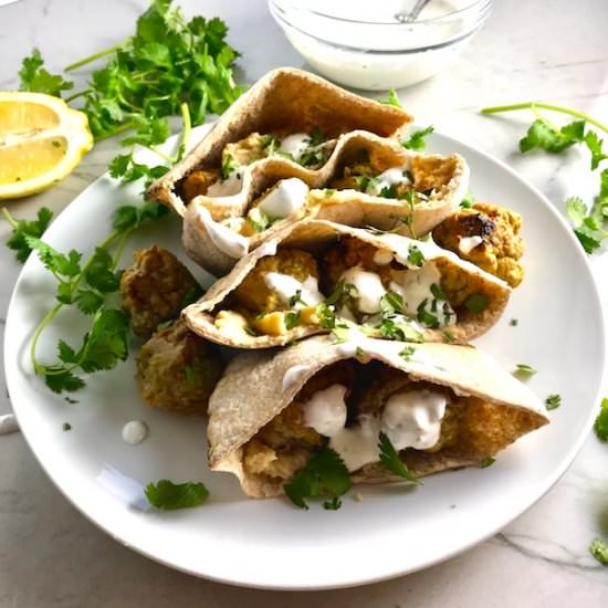 Moroccan Meatball Stuffed Pitas - Recipe photo by TalkingMeals